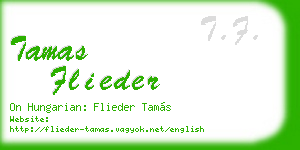 tamas flieder business card